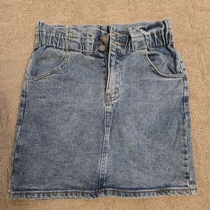 Wishlist Denim Blue Mini Skirt